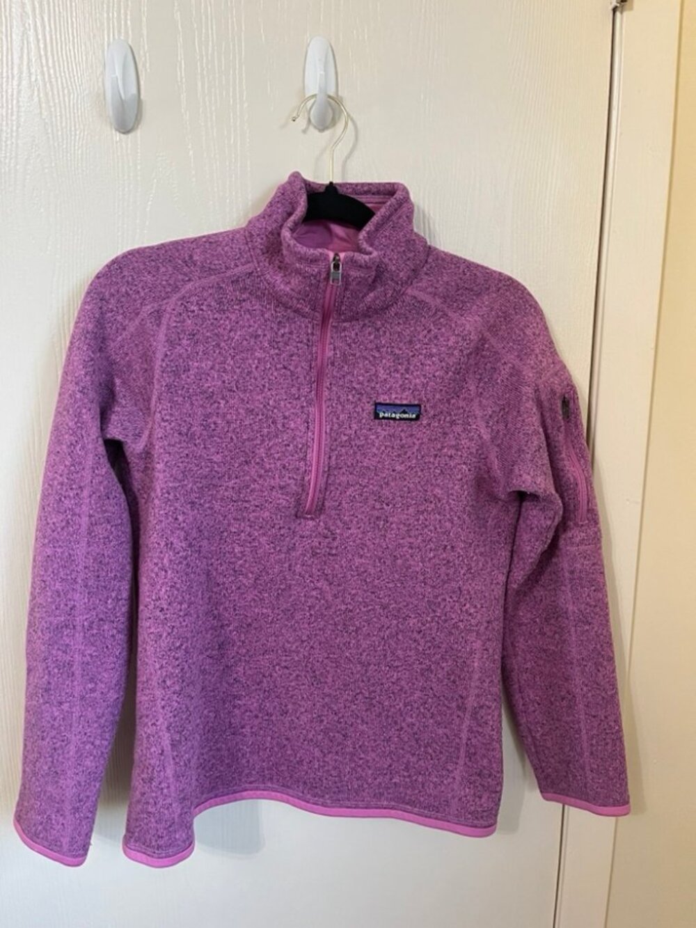 Pink Patagonia Women's Better Sweater 1/4 Zip Size M